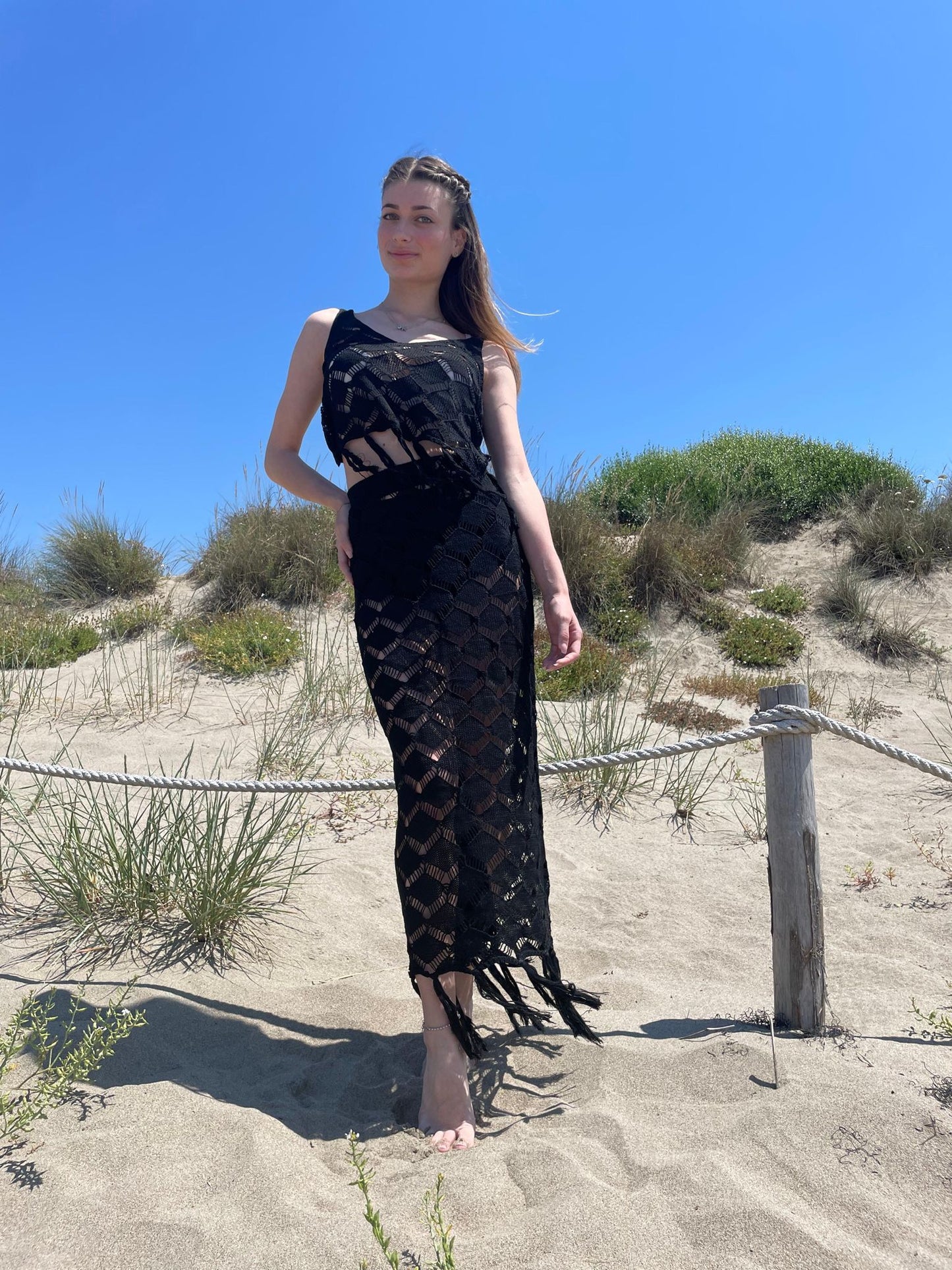 copricostume due pezzi nero saison nandi paris