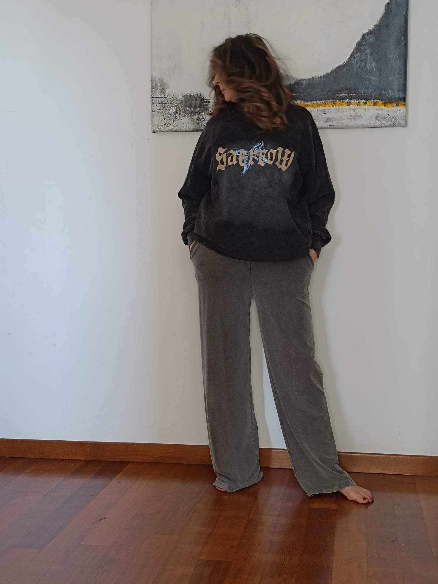 Pantalone tuta palazzo