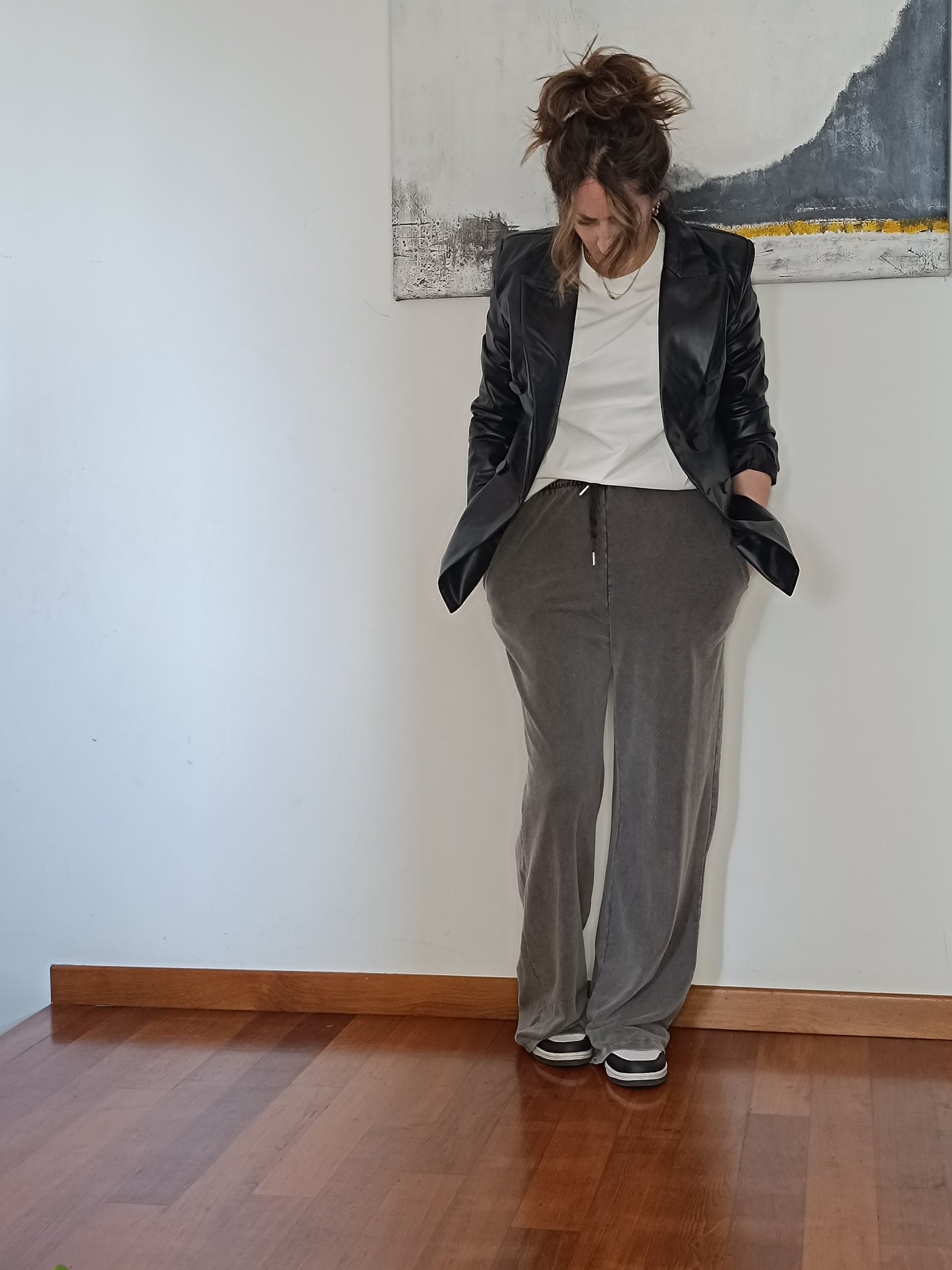 Pantalone tuta palazzo