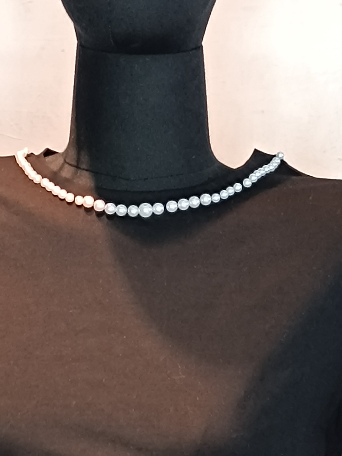 T- shirt girocollo perle